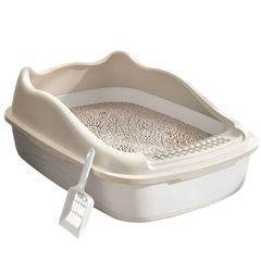 Cat Litter Box for Small Cats with Scoop